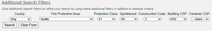 Additional Search Filters
