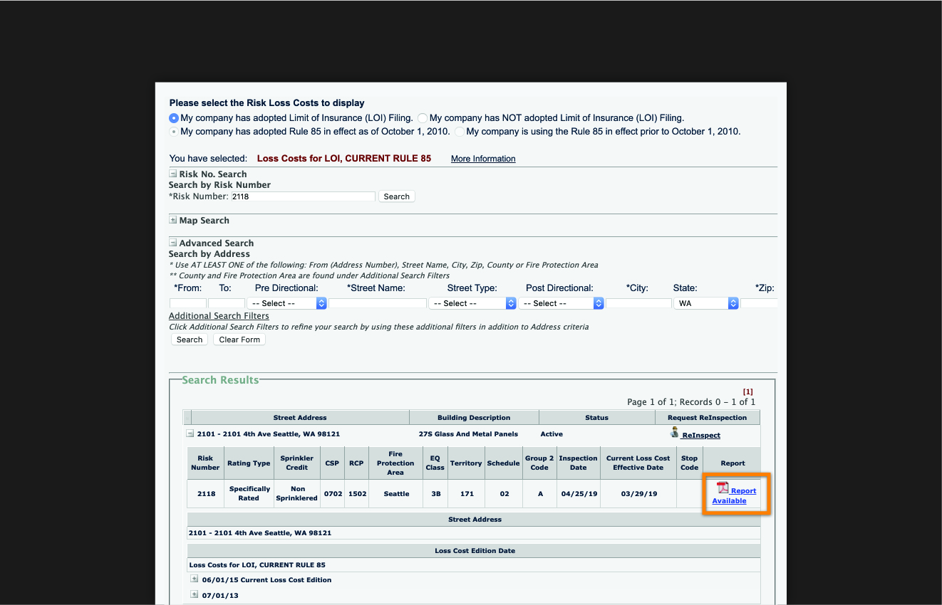 WSRB Commercial Property Reports in PropertyEDGE_3